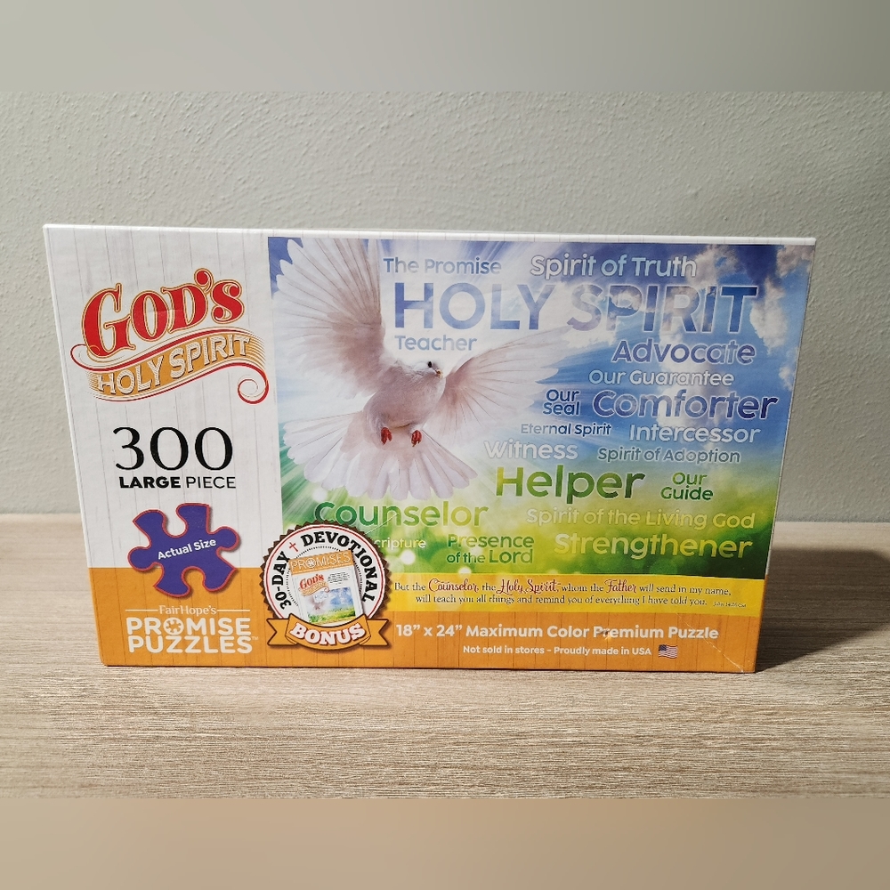 FairHope Promise Puzzles 300 Large Piece Jigsaw Puzzle "God's Holy Spirit"